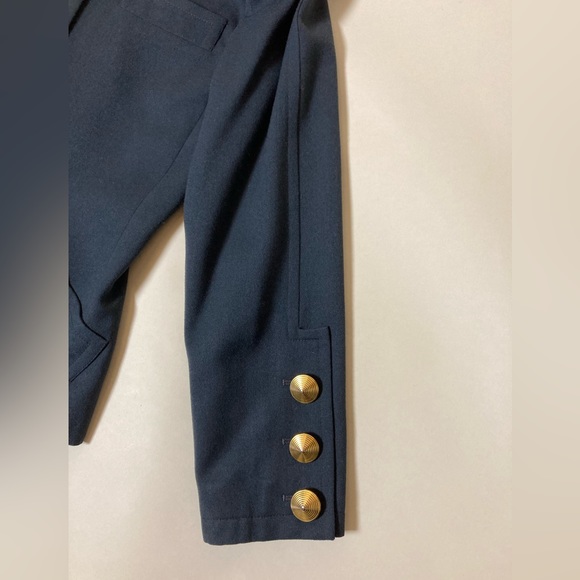 YSL Variation Rare Early 80s Military Style Wool Jacket Size 36 - Picture 3 of 16